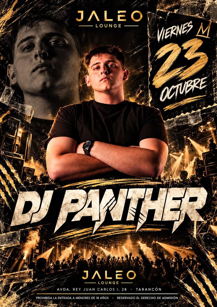 Cartel de DJ Panther el viernes 23 de octubre en Jaleo Lounge